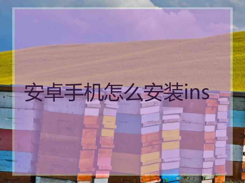 安卓手机怎么安装ins
